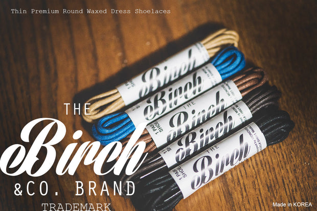 Birchs 3/32 Thin Premium Round Waxed Cotton Dress Shoelaces - Light Brown Birchs 3/32 Thin Premium Round Waxed Cotton Dress Shoelaces - Light Brown
