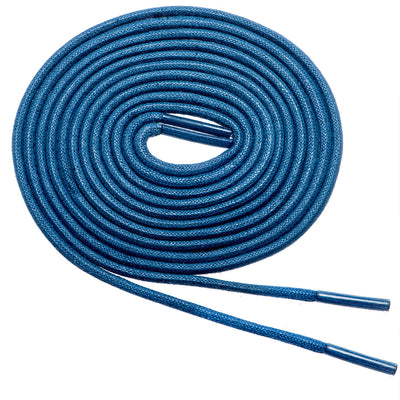 Birch’s 3/32” Thin Premium Round Waxed Cotton Dress Shoelaces - Royal Blue