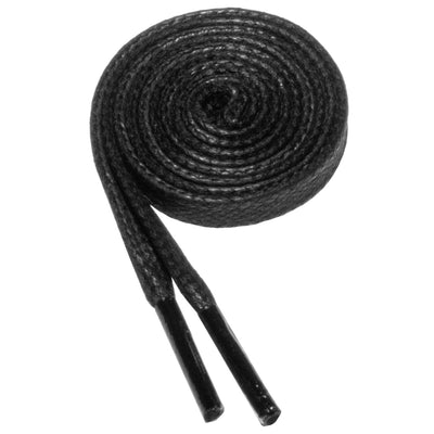 Birch's Flat Waxed Cotton Shoelace - Black