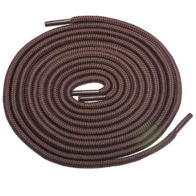 Birch's 1/5" Thick Tough and Heavy Duty Round Boot Shoelaces - Light Brown