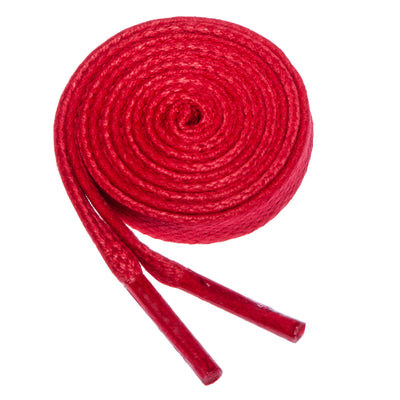 Birch's Flat Waxed Cotton Shoelace - Red