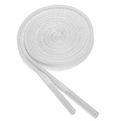 Birch's Flat Waxed Cotton Shoelace - White